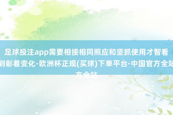 足球投注app需要相接相同照应和坚抓使用才智看到彰着变化-欧洲杯正规(买球)下单平台·中国官方全站