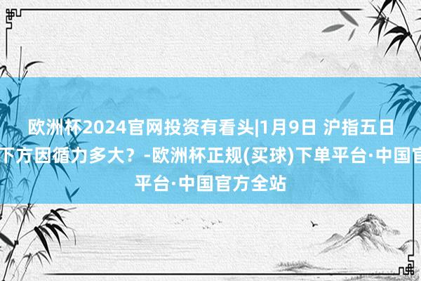 欧洲杯2024官网投资有看头|1月9日 沪指五日线承压 下方因循力多大？-欧洲杯正规(买球)下单平台·中国官方全站